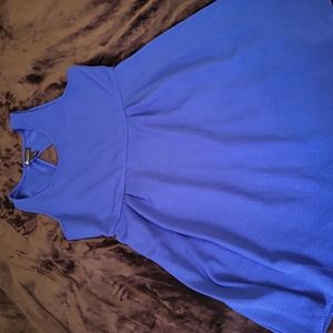 Beautiful royal blue dress with belt